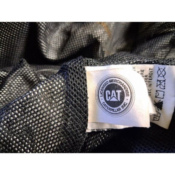 CAT Hooded Jacket Men's XL Black Softshell Cat Work Wear Utility Outdoors - Picture 8 of 16